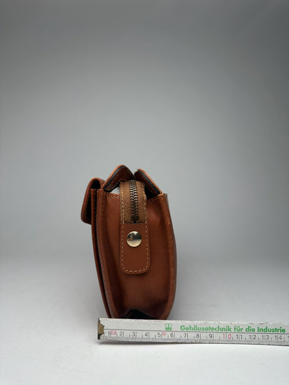 Vintage Celine Paris leather clutch brown