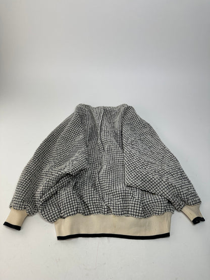 Vintage Dior Sports CD Logo Textured Checkered Pullover Cream Black M