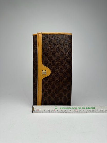 Vintage Celine Paris monogram leather wallet