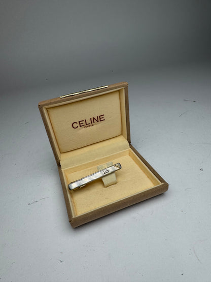 Vintage Celine Paris Money/Tie Clamp Silver Gold