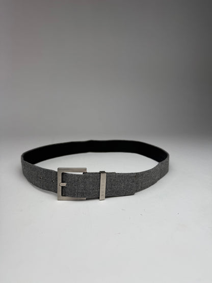Vintage Celine Paris Leather belt grey