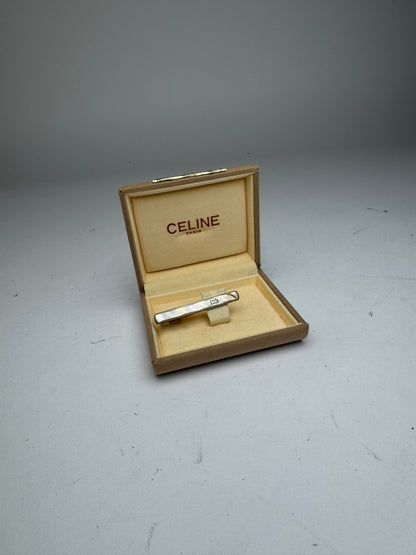 Vintage Celine Paris Money/Tie Clamp Silver Gold