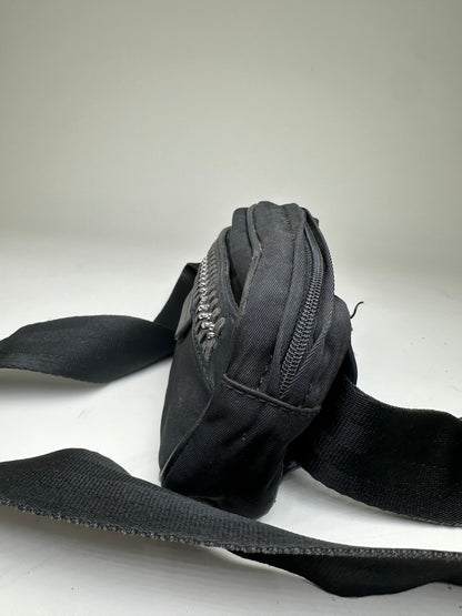 Vintage Stella McCartney Nylon Crossbody Bag Black Silver
