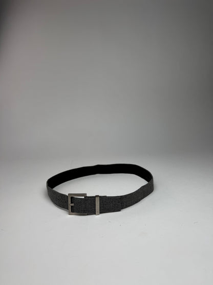 Vintage Celine Paris Leather belt grey