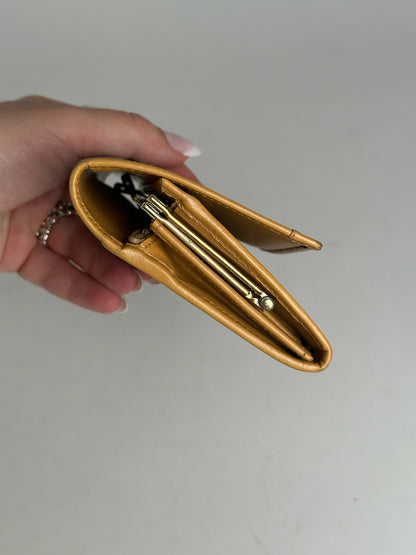 Vintage Celine Paris monogram leather wallet