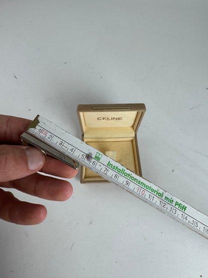 Vintage Celine Paris Money/Tie Clamp Silver Gold