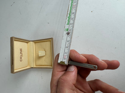 Vintage Celine Paris Money/Tie Clamp Silver Gold