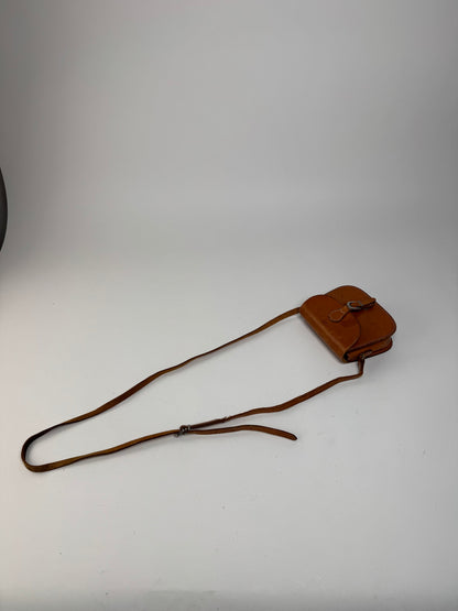 Vintage Courreges Leather Crossbody / Shoulder Bag Brown