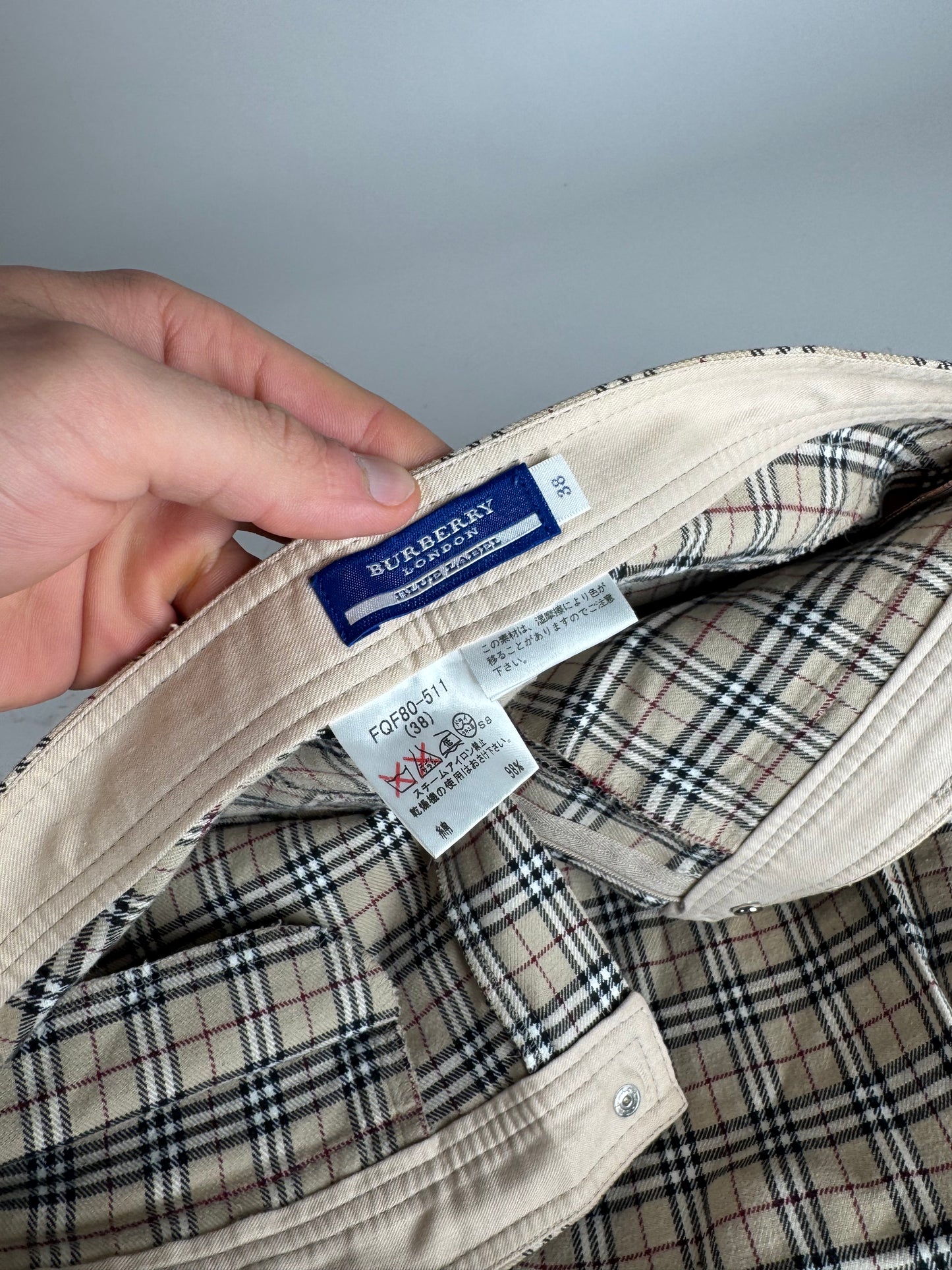 Vintage Burberry Nova Check Pants 38/M