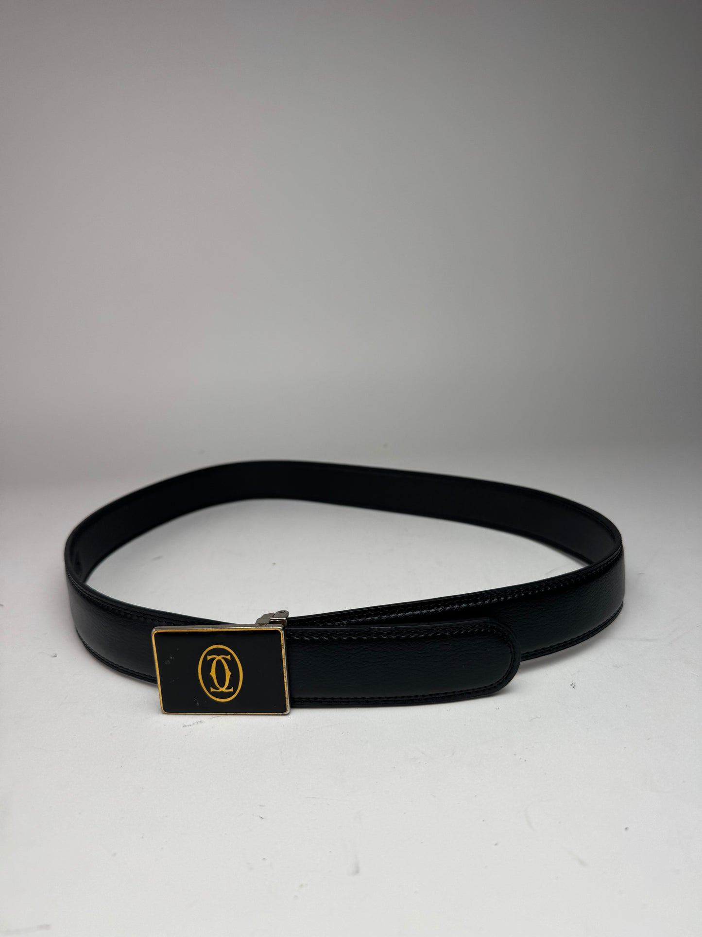 Vintage Cartier Leather belt black