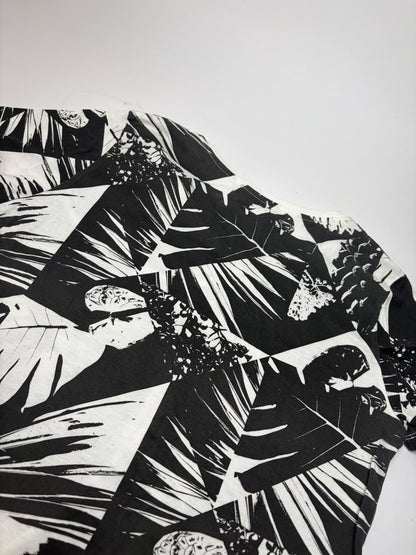Vintage Issey Miyake Geometric Palm Print Cotton Top Late 2000s M