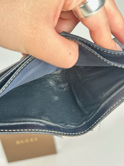 Vintage Gucci Ophidia Monogram Leather Wallet