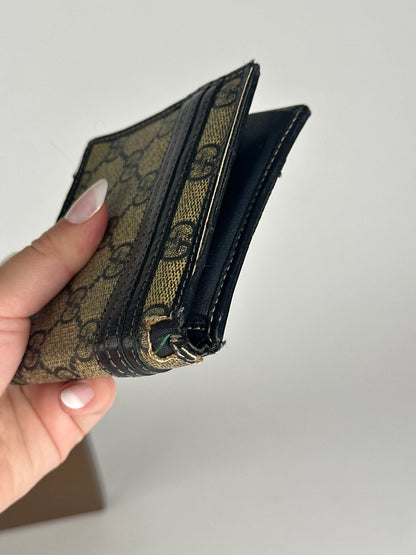 Vintage Gucci Ophidia Monogram Leather Wallet