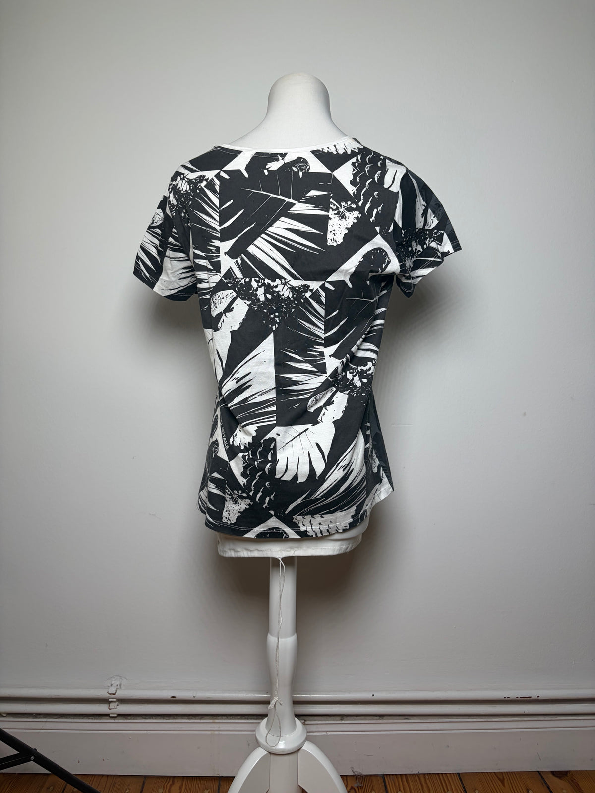 Vintage Issey Miyake Geometric Palm Print Cotton Top Late 2000s M