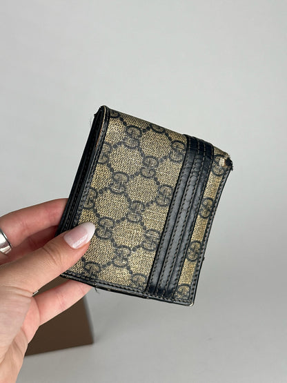Vintage Gucci Ophidia Monogram Leather Wallet