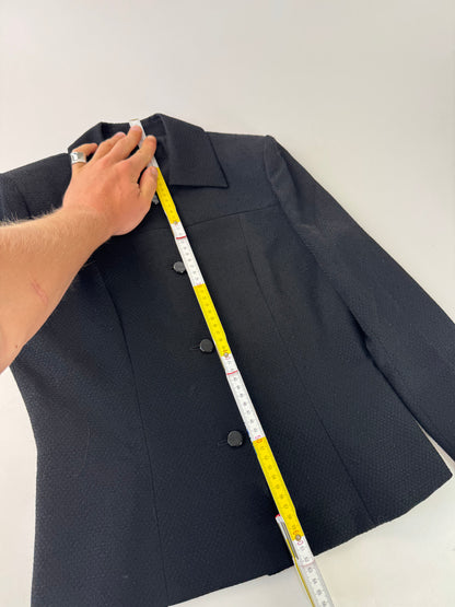 Vintage Givenchy Wool Trenchcoat black