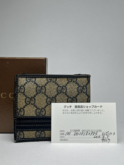 Vintage Gucci Ophidia Monogram Leather Wallet