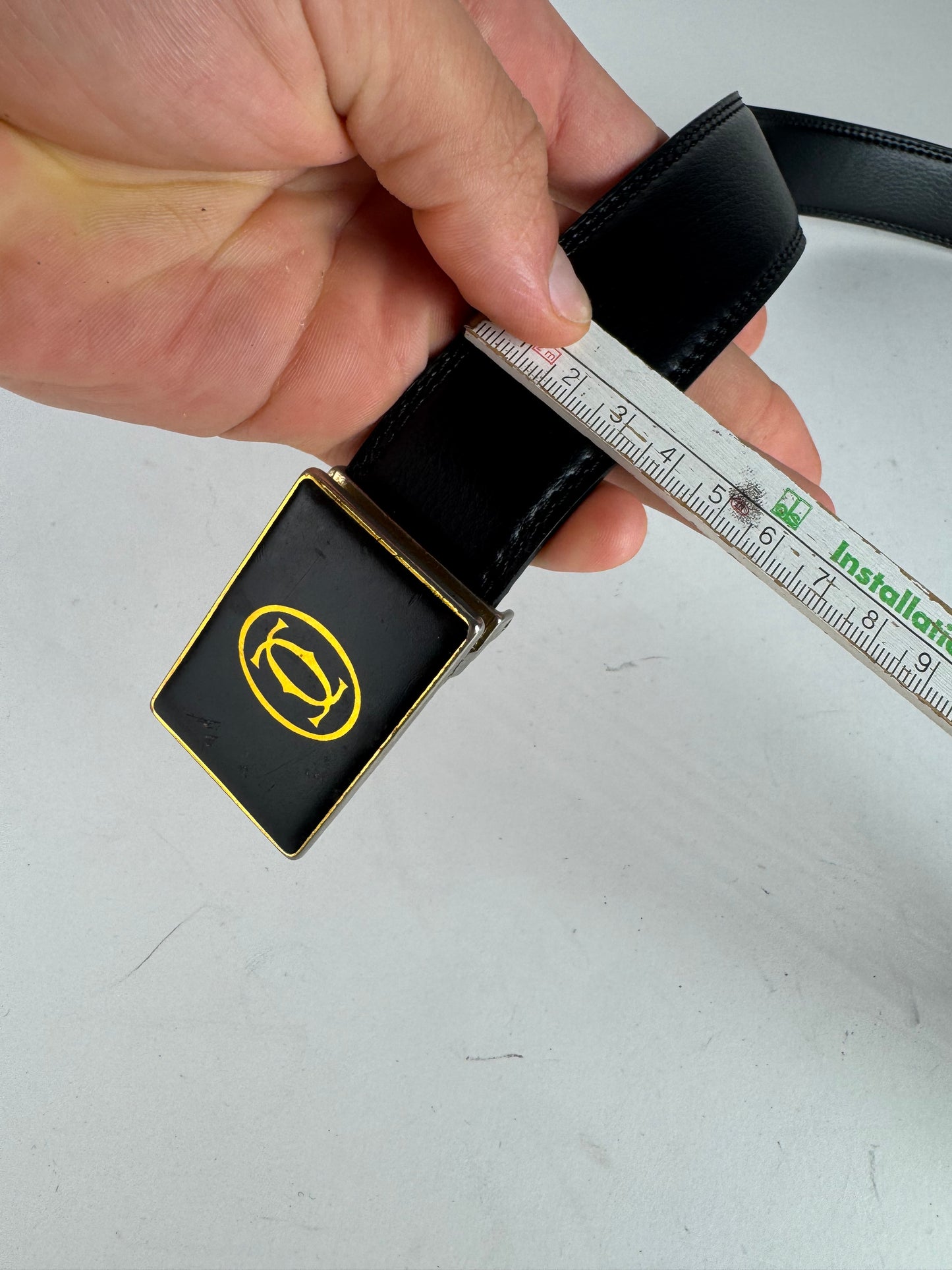 Vintage Cartier Leather belt black