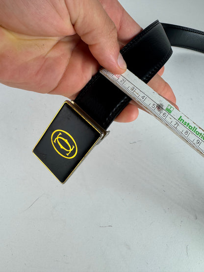 Vintage Cartier Leather belt black