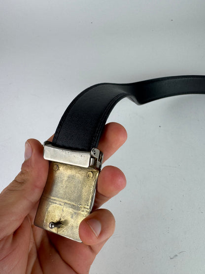 Vintage Cartier Leather belt black