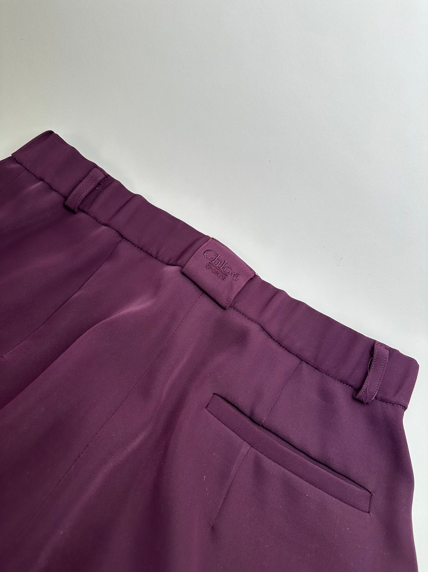 Vintage Chloe Tailored Trousers Purple S