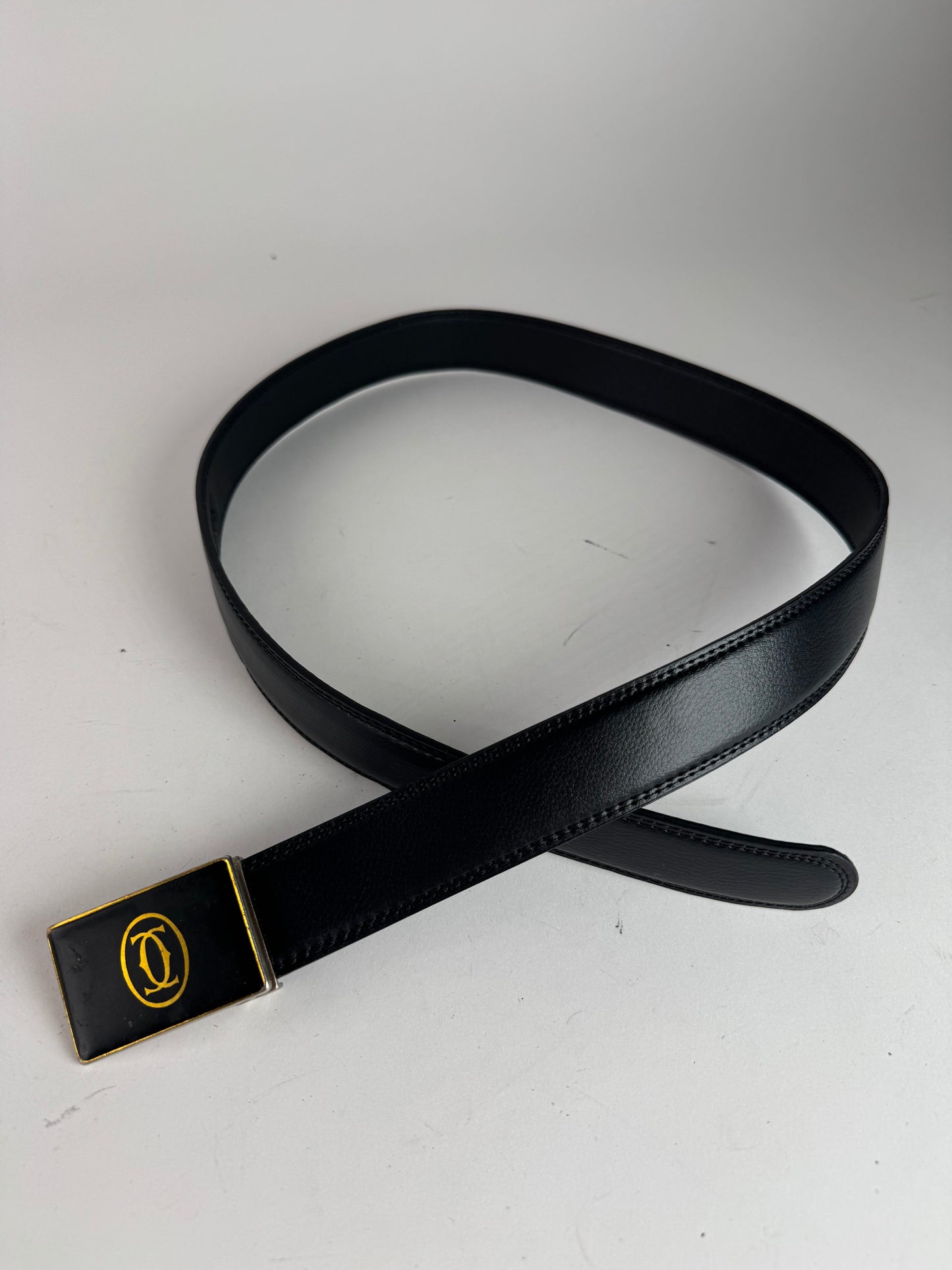 Vintage Cartier Leather belt black