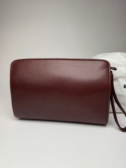 Vintage Balenciaga Leather Clutch Brown