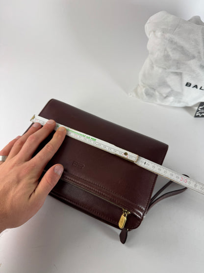 Vintage Balenciaga Leather Clutch Brown