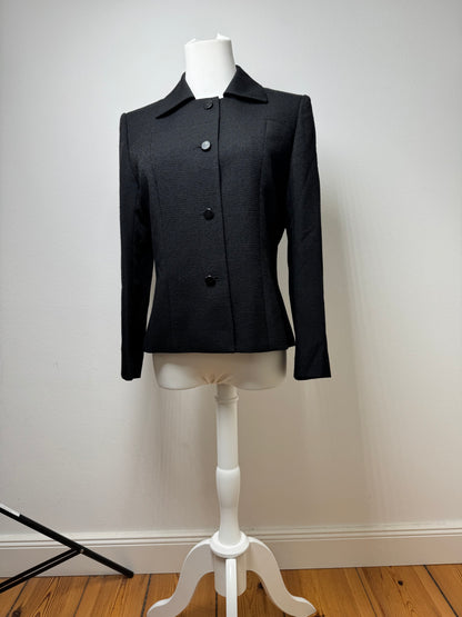 Vintage Givenchy Wool Trenchcoat black
