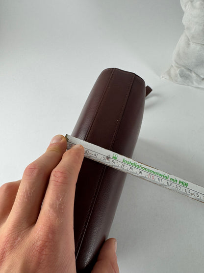 Vintage Balenciaga Leather Clutch Brown