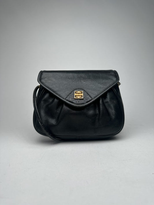 Vintage Givenchy 4G leather bag black