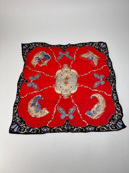 Vintage Celine Scarf red black