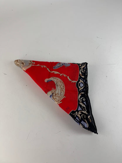 Vintage Celine Scarf red black