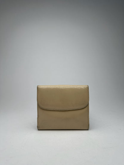 Vintage Gucci leather wallet beige