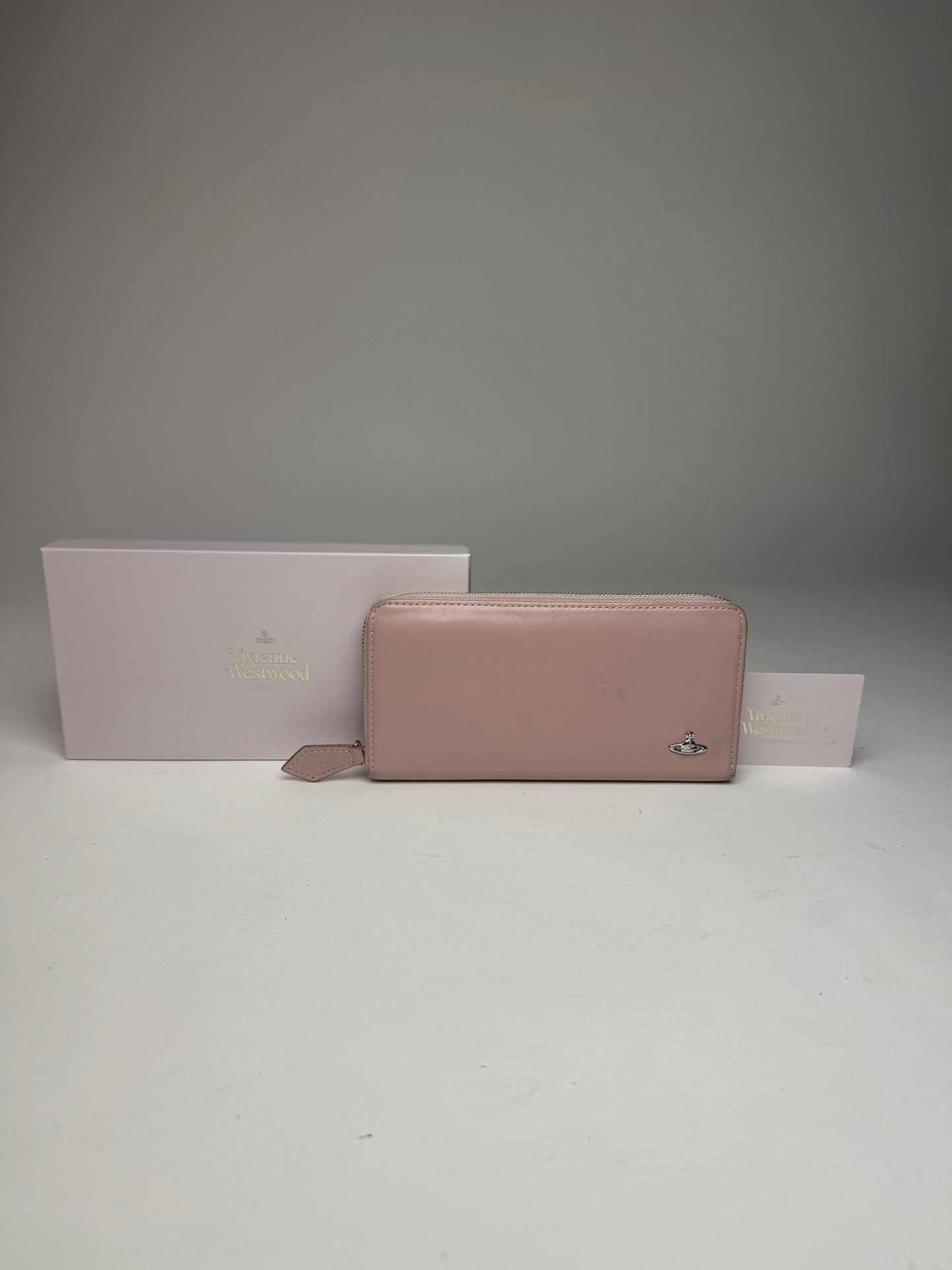 Vintage Vivienne Westwood Zippy Leather Wallet Pink