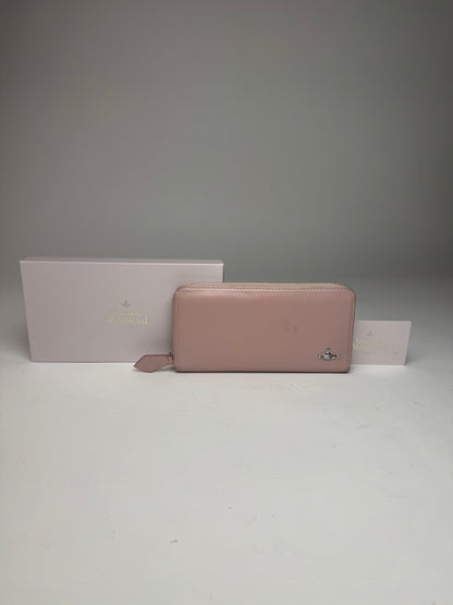 Vintage Vivienne Westwood Zippy Leather Wallet Pink