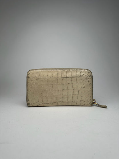 Vintage miu miu leather wallet white