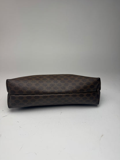 Pochette vintage en cuir Celine Paris Triomphe Marron