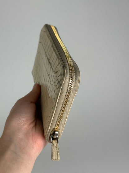 Vintage miu miu leather wallet white