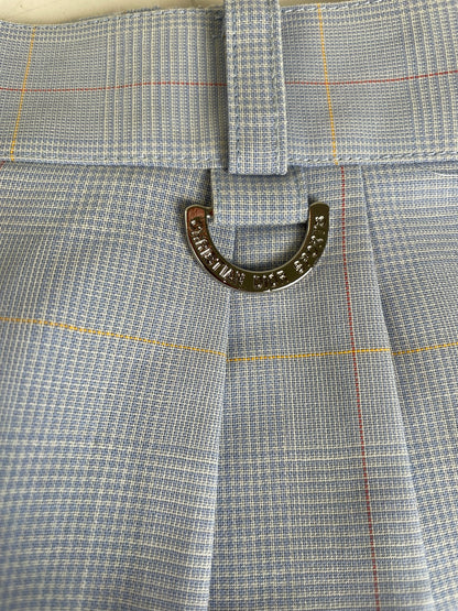 Vintage Dior Polyester Shorts Light Blue Pink Yellow S