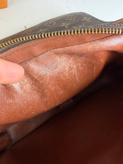 Vintage Louis Vuitton Monogram Canvas Crossbody Bag Brown