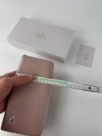 Vintage Vivienne Westwood Zippy Leather Wallet Pink