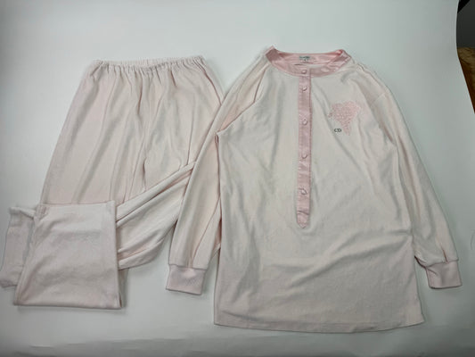 Vintage Dior Twin Set Pink L