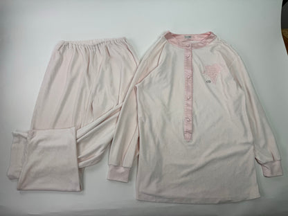 Vintage Dior Twin Set Pink L