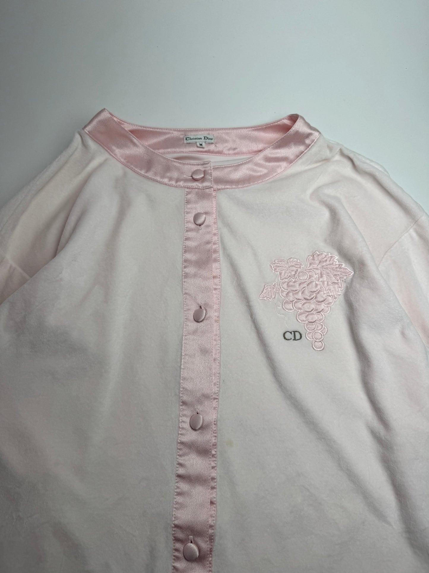 Vintage Dior Twin Set Pink L