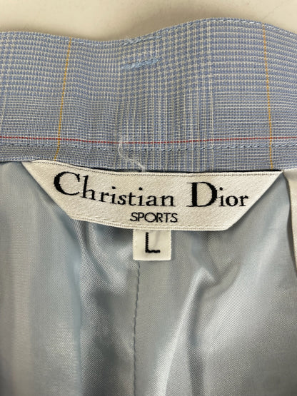 Vintage Dior Polyester Shorts Light Blue Pink Yellow S