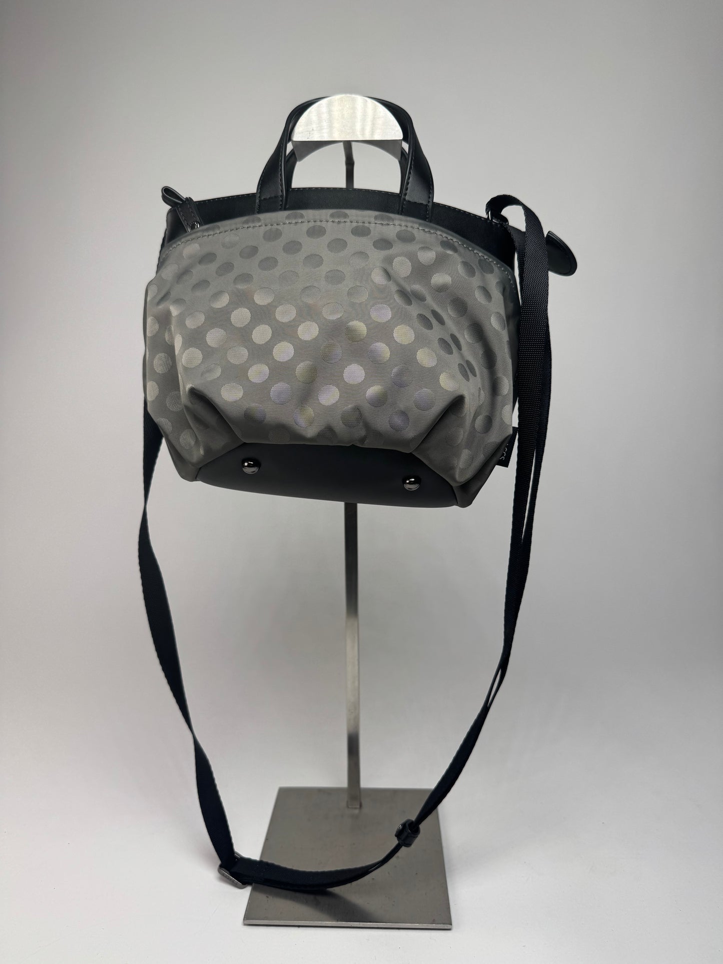 Vintage Yohji Yamamoto Y-Saccs Polkadot 2Way Handbag Grey Black