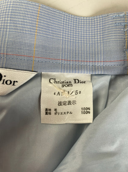 Vintage Dior Polyester Shorts Light Blue Pink Yellow S