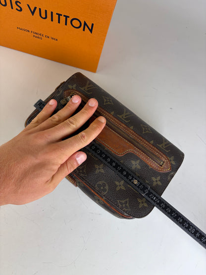Vintage Louis Vuitton Monogram Canvas Crossbody Bag Brown