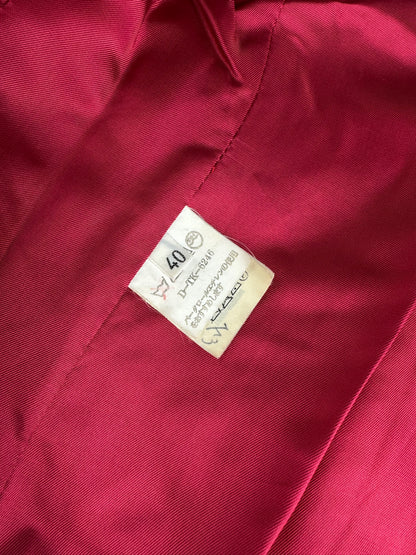 Vintage Emporio Armani Wool Camel Hair Coat Red L